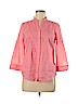 St. John's Bay 100% Cotton Pink 3/4 Sleeve Button-Down Shirt Size M - photo 1
