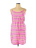 J. Crew Factory Store 100% Polyester Pink Casual Dress Size 14 - photo 1