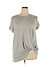 Femme by tresics Gray Short Sleeve Top Size 1X - photo 1