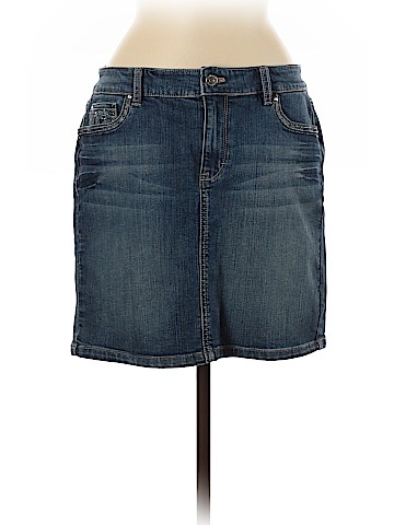 White House Black Market Denim Skirt (view 1)