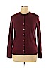 Ann Taylor LOFT Outlet 100% Cotton Burgundy Cardigan Size XL - photo 1