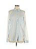 Holding Horses 100% Cotton Blue Long Sleeve Button-Down Shirt Size M - photo 1