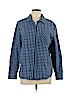 Jones New York 100% Cotton Blue Long Sleeve Button-Down Shirt Size XL - photo 1
