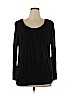 Daisy Fuentes 100% Rayon Black Long Sleeve Top Size XL - photo 1