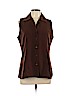 Kathie Lee 100% Polyester Brown Sleeveless Blouse Size L - photo 1