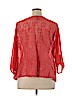 Lucy Diamonds 100% Polyester Orange 3/4 Sleeve Blouse Size 1X - photo 2