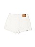 H&M Ivory Denim Shorts Size 6 - photo 2
