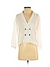 Topshop 100% Polyester White Blazer Size 4 - photo 1