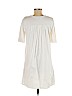 Ann Taylor 100% Polyester White Casual Dress Size M - photo 2