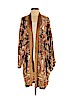Free People 100% Viscose Tan Kimono Size S - photo 1