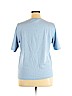 Karen Scott 100% Cotton Blue Short Sleeve T-Shirt Size 1X - photo 2