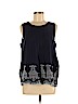 Ann Taylor LOFT 100% Rayon Blue Sleeveless Blouse Size S - photo 1