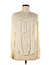 MNG Ivory Long Sleeve Blouse Size 6 - photo 1