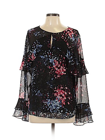 White House Black Market Long Sleeve Blouse (view 1)