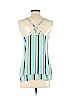White House Black Market 100% Polyester Green Sleeveless Blouse Size XXS - photo 2