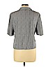 Miss Selfridge Gray Short Sleeve Blouse Size 12 - photo 2