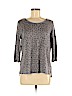 Assorted Brands 100% Linen Gray 3/4 Sleeve Top Size L - photo 1