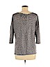 Assorted Brands 100% Linen Gray 3/4 Sleeve Top Size L - photo 2