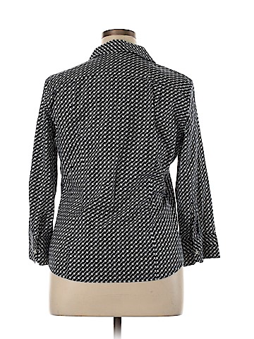 Talbots 3/4 Sleeve Button-Down Shirt (view 2)