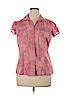 Style&Co 100% Cotton Pink Short Sleeve Button-Down Shirt Size 14 - photo 1