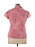 Style&Co 100% Cotton Pink Short Sleeve Button-Down Shirt Size 14 - photo 2