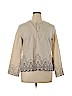 Talbots 100% Linen Tan Long Sleeve Blouse Size 14 - photo 1