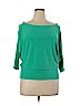 Frank Lyman Design Green 3/4 Sleeve Top Size 14 - photo 1