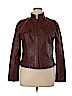 Guess 100% Polyurethane Brown Faux Leather Jacket Size XL - photo 1