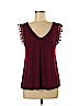 A New Day Burgundy Sleeveless Top Size M - photo 1