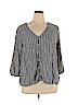 Old Navy Blue 3/4 Sleeve Button-Down Shirt Size XL - photo 1