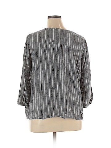 Old Navy 3/4 Sleeve Button-Down Shirt (view 2)