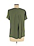 Ann Taylor LOFT 100% Polyester Green Short Sleeve Blouse Size M - photo 2