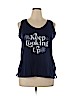 Old Navy 100% Cotton Blue Tank Top Size XL - photo 1