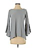 LC Lauren Conrad Gray 3/4 Sleeve Top Size XS - photo 1