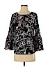 Apt. 9 100% Polyester Black 3/4 Sleeve Blouse Size XS - photo 1