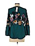 Apt. 9 100% Polyester Teal Long Sleeve Blouse Size XS - photo 2
