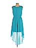 Thalia Sodi 100% Polyester Blue Casual Dress Size L - photo 2