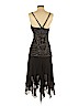 Sue Wong Nocturne 100% Silk Black Cocktail Dress Size 4 - photo 2