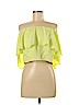 Blush 100% Tencel Green Short Sleeve Blouse Size M - photo 1