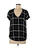 Bella Dahl 100% Rayon Black Short Sleeve Blouse Size M - photo 1