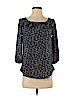 Lauren Conrad 100% Polyester Blue 3/4 Sleeve Blouse Size XS - photo 1