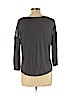 Ann Taylor LOFT 100% Rayon Gray Long Sleeve Top Size L - photo 2