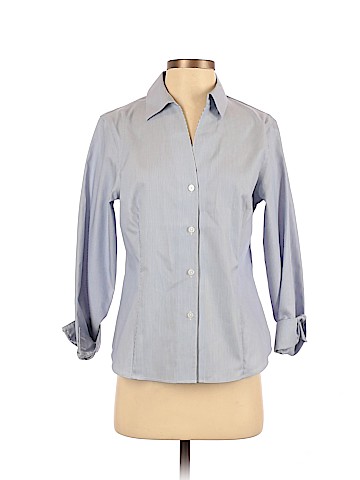Anne Klein Long Sleeve Button-Down Shirt (view 1)