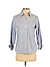 Anne Klein 100% Cotton Blue Long Sleeve Button-Down Shirt Size S - photo 1