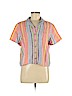 C&C California 100% Linen Pink Short Sleeve Button-Down Shirt Size M - photo 1