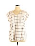 Express White Short Sleeve Blouse Size XL - photo 1