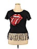 The Rolling Stones 100% Cotton Black Short Sleeve T-Shirt Size XL - photo 1