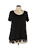 Mi ami Black Short Sleeve Top Size L - photo 1