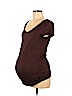 Motherhood 100% Cotton Brown Short Sleeve T-Shirt Size S - photo 1