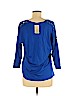 MICHAEL Michael Kors Blue 3/4 Sleeve Top Size M - photo 2